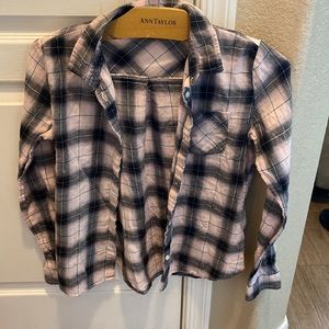 baby pink and black flannel from h&m